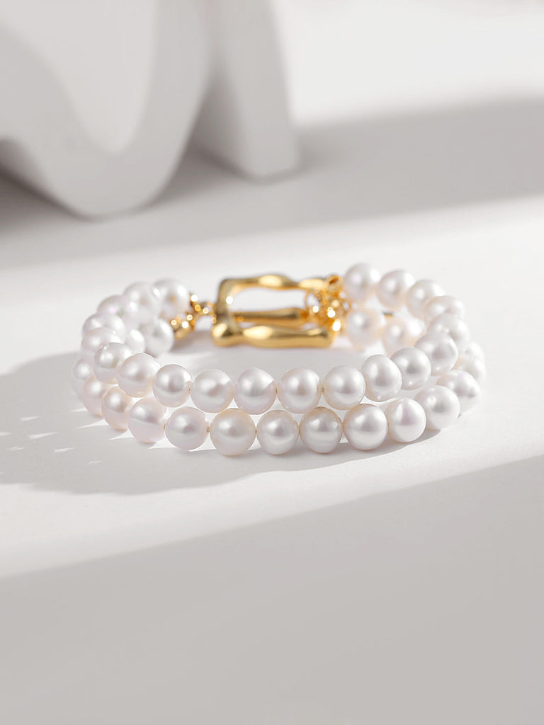 Pearl double layer bracelet