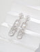 Natural pearl zircon earrings