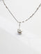 sterling silver natural pearl necklace