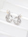 S925 Silver Design Natural Pearl Zircon Earrings