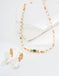 S925 Silver Simple Natural Pearl Malachite Necklace