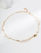 S925 Silver natural pearl onyx necklace