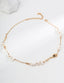 S925 Silver natural pearl onyx necklace