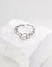 S925 silver simple natural pearl ring