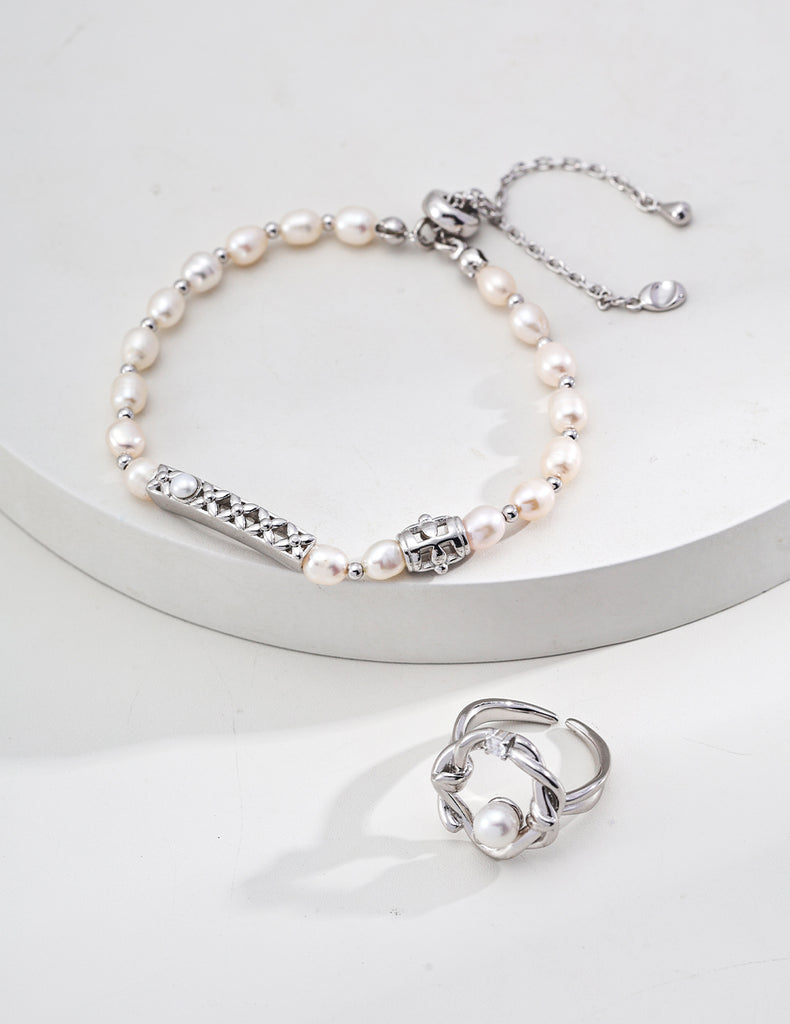 S925 Silver Natural Pearl Bracelet