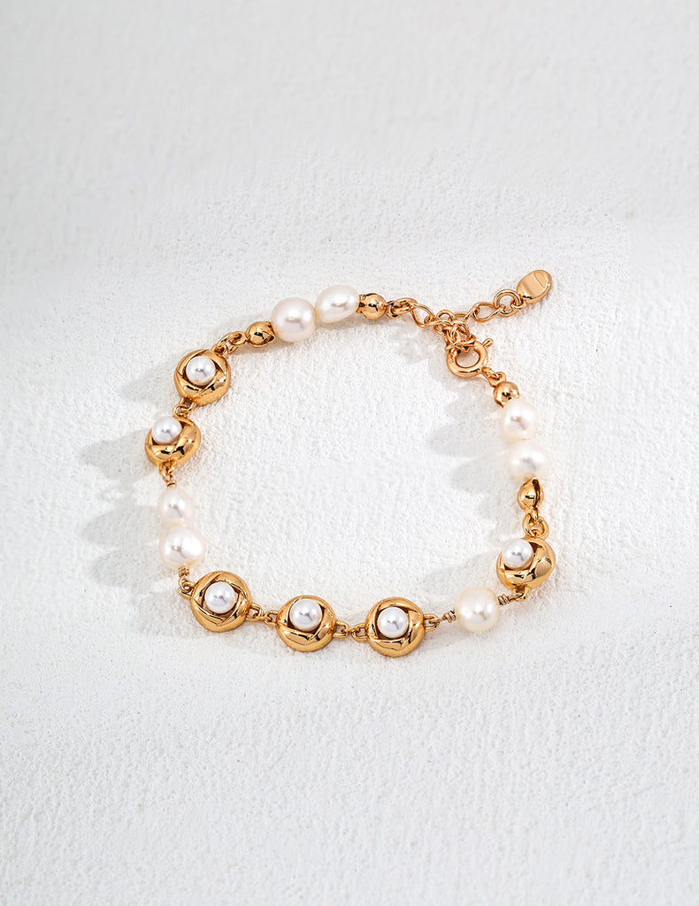 S925 Silver Natural Pearl Bracelet